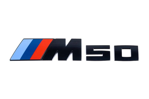 BMW M Performance 原廠 M50字樣 高亮黑車標 / 車尾標 / 字標 For X3 G45