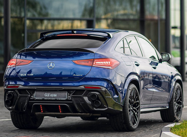 Larte Design 原廠 Carbon 碳纖維 後下巴 / 後下擾流組 (含尾飾管及剎車燈) For Mercedes Benz GLE Coupe ( C167 )