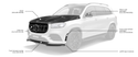 Larte Design 原廠 Carbon 碳纖維 輪拱側飾板 For Mercedes Benz GLS ( X167 )