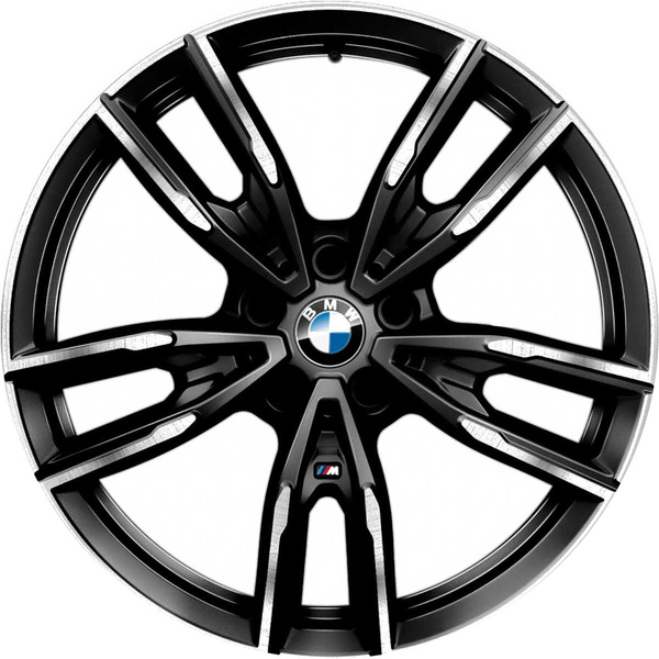 BMW 原廠 雙輪輻 792M 19吋 Jet Black (高光澤銀黑雙色) 輕合金 輪框 輪圈 For G42 G20 G21 G22 G23