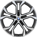 BMW 原廠 Y 型輪輻 744 21吋 Orbitgrey 輕合金 輪框 輪圈 For X5 G05