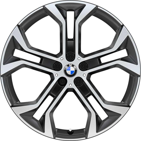 BMW 原廠 Y 型輪輻 744 21吋 Orbitgrey 輕合金 輪框 輪圈 For X5 G05