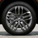 BMW 原廠 879 18吋 Gunmetal Grey 鐵灰色 輕合金 輪框 輪圈 For X1 U11