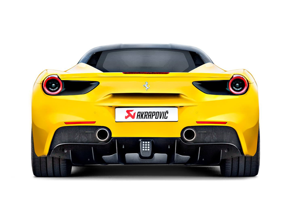 Akrapovic 原廠 Titanium 鈦合金 尾段 排氣管 蠍子管 For Ferrari 488 GTB / 488 Spider