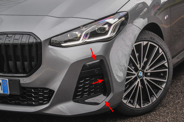 BMW 原廠 Shadow Line 高亮黑 進氣壩 / 進氣口 側面飾板 For 2er Active Tourer ( U06 )