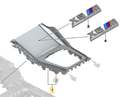BMW 原廠 F96 X6M Competition 中央扶手貼紙