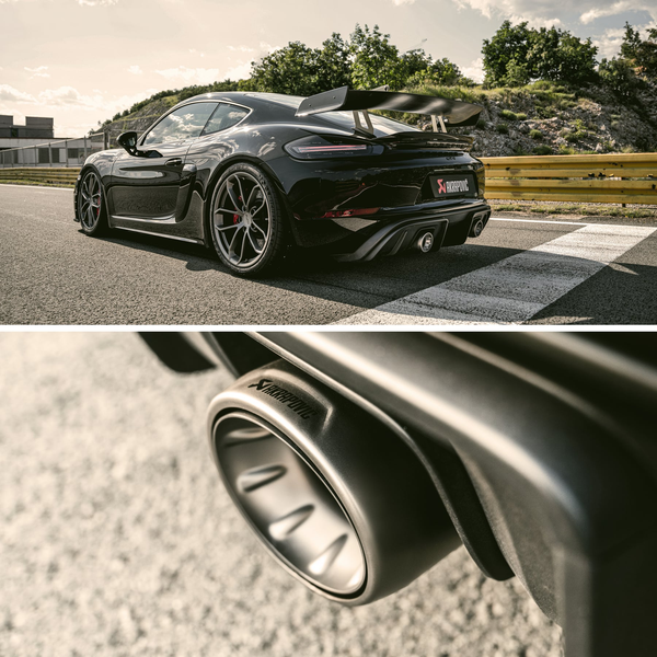 Akrapovic 原廠 Titanium 鈦合金 尾段 排氣管 蠍子管 For Porsche 718 Cayman GTS 4.0 GT4 / Boxster GTS 4.0 / Spyder ( 982 )