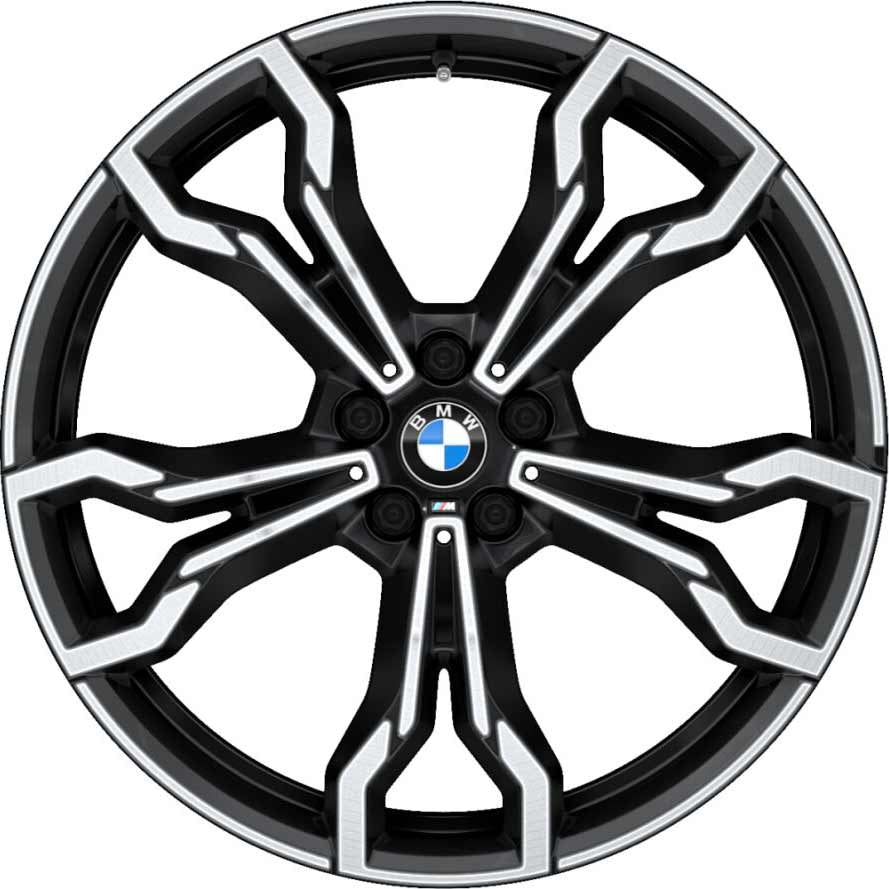 BMW 原廠 765M 21吋 Jet Black (高光澤) 輕合金 輪框 輪圈 For X3M F97 F97 Lci / X4M F9 ...