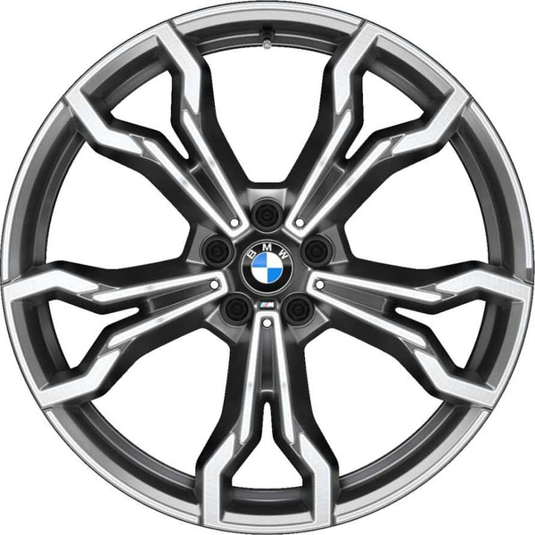 BMW 原廠 765M 21吋 Orbit Grey (高光澤) 輕合金 輪框 輪圈 For X3M F97 F97 Lci / X4M F98 F98 Lci