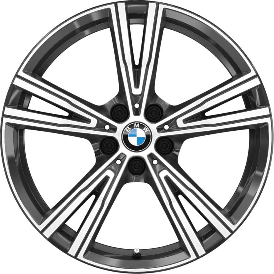 BMW 原廠 雙輪輻 793i 19吋 Orbit Grey Matte (高光澤) 輕合金 輪框 輪圈 For G20 G21 G22 G ...