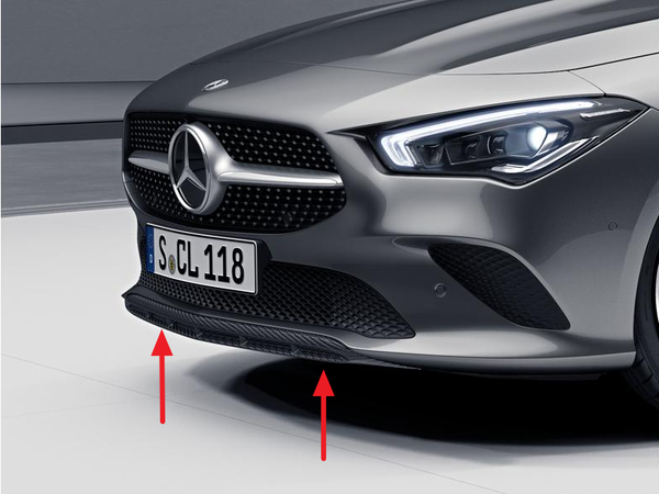 Mercedes Benz 原廠 Carbon 碳纖維 前下巴 / 前下擾流 For CLA Coupe ( C118 )