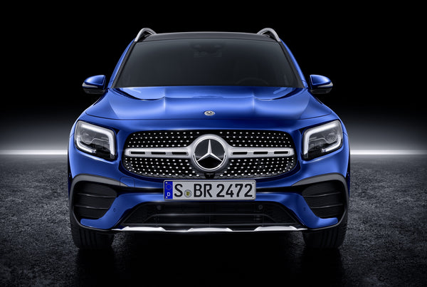 Mercedes Benz 原廠 AMG Line 鍍鉻單柵式鑽石型水箱罩 (底襯銀點) For GLB ( X247 )