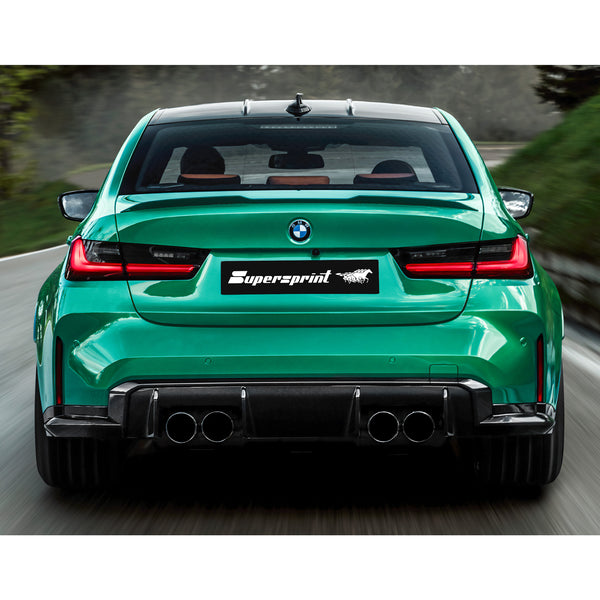 Supersprint 原廠 不鏽鋼 尾段排氣管 (含尾飾管) For BMW G80 M3 M3 Competition / G82 G83 M4 M4 Competition with OPF and valve