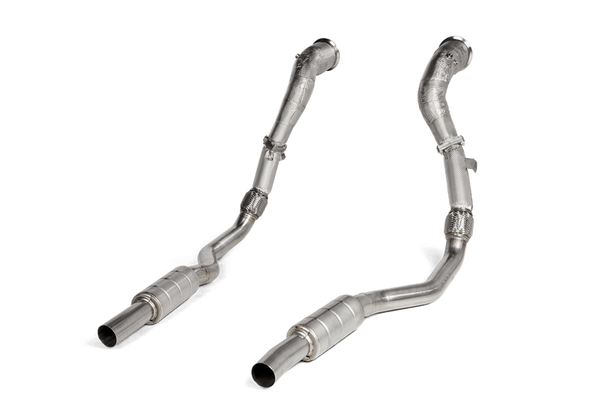 Akrapovic 原廠 Titanium 鈦合金尾段排氣管 + 不鏽鋼 Downpipe 當派 For Audi RS 6 Avant / RS 7 Sportback ( C8 ) with OPF / GPF