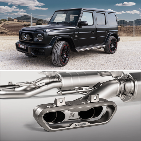 Akrapovic 原廠 Titanium 鈦合金 尾段 排氣管 蠍子管 For Mercedes-AMG G63 ( W463A ) with OPF / GPF