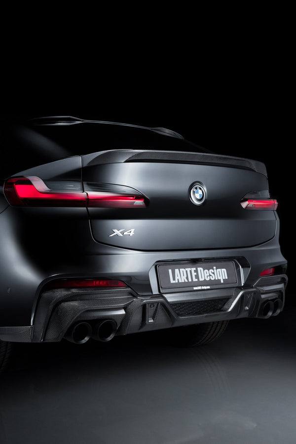 Larte Design 原廠 後下巴 / 後下擾流組 (烤漆版,含尾飾管) For BMW X4 ( G02 )