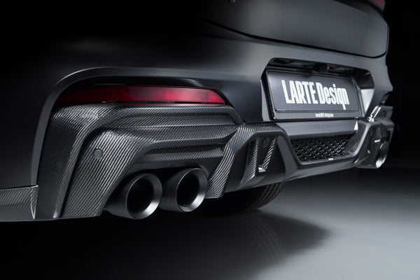 Larte Design 原廠 Carbon 碳纖維 後下巴 / 後下擾流組 (含尾飾管) For BMW X4 ( G02 )