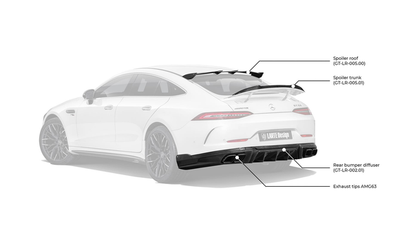 Larte Design 原廠 尾翼 / 後擾流 (高亮黑) For Mercedes Benz AMG GT