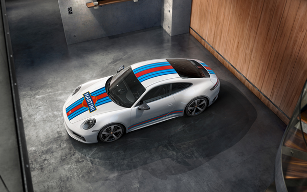 Porsche 原廠 Martini Racing Design 賽車運動 車身貼紙 / 車側貼紙 For 911 Turbo ( 992 )