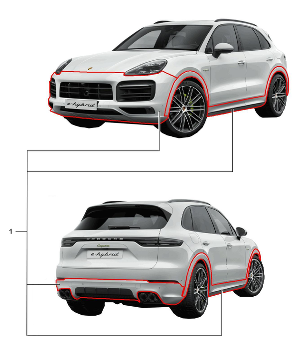 Porsche 原廠 Sport Design Package For Cayenne ( E3 / 9Y0 )