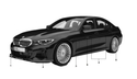 ALPINA 原廠 車身貼紙 / 車側貼紙組 For BMW G20 / G21