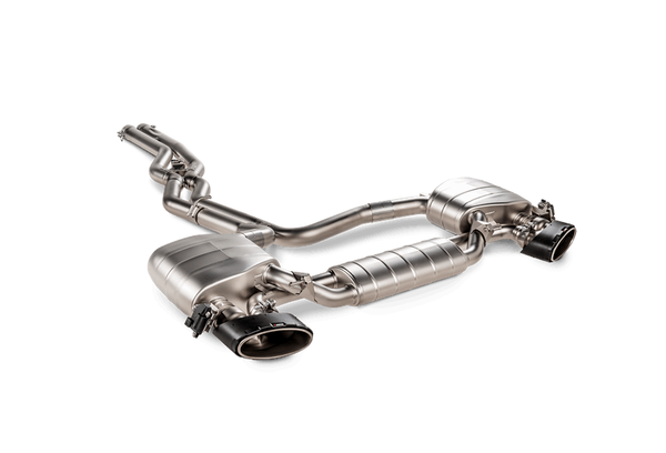 Akrapovic 原廠 Titanium 鈦合金尾段排氣管 + 不鏽鋼 Downpipe 當派 For Audi RS 6 Avant / RS 7 Sportback ( C8 ) with OPF / GPF